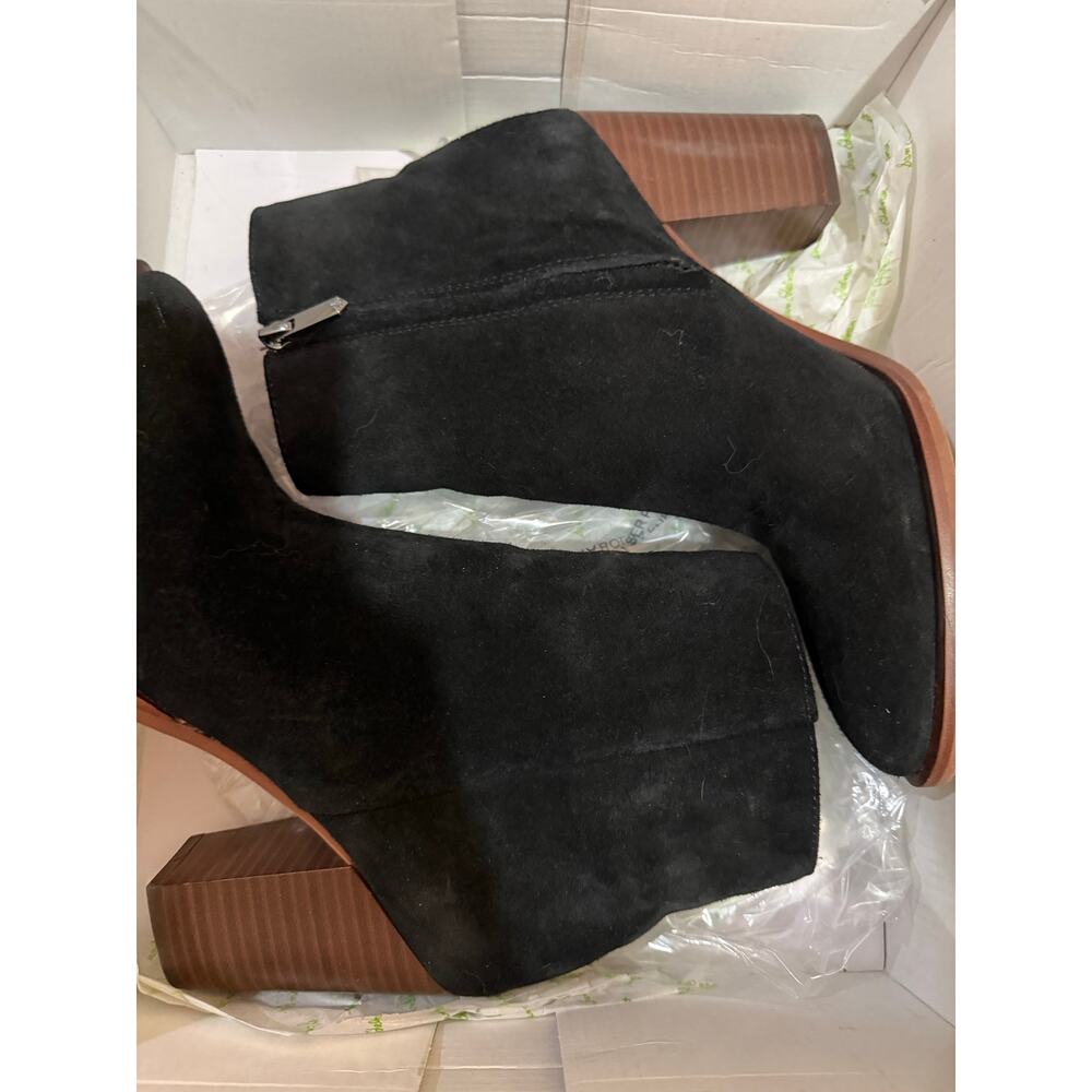 Sam Edelman Blake Black Suede Ankle Booties Size 7.5 EUC - Picture 6 of 9